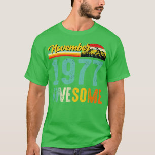 Novembro De 1977 Camisa De Presente De Aniversário