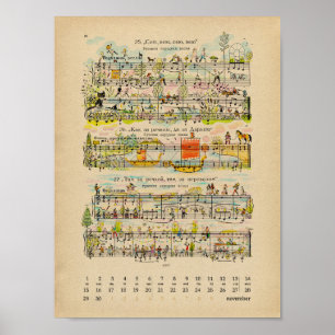 Novembro Feliz Calendário 2022 Poster