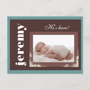 Novo anúncio de bebê personalizado