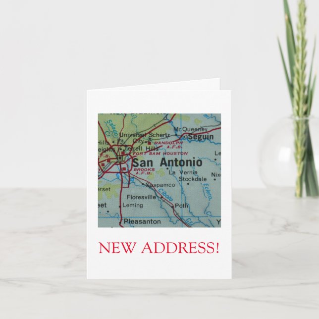 Novo anúncio de endereço de San Antonio (Frente)