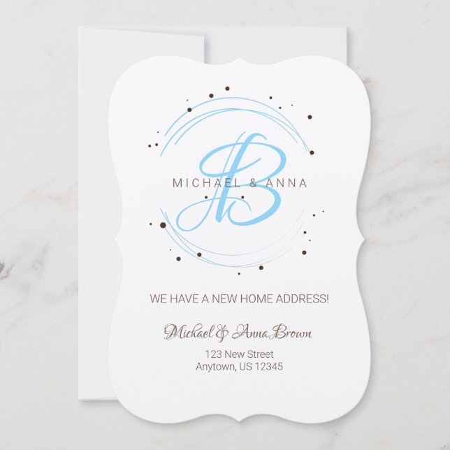 Novo Anúncio de Endereço Monograma (Frente)