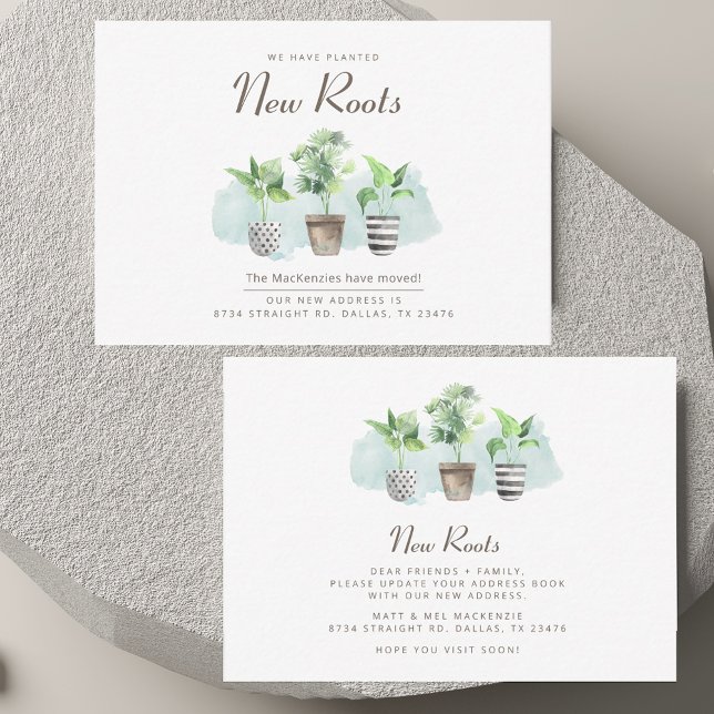 Novo Anúncio de Movimentação de Alteração de Ender (New Roots Address Change Moving Announcement)