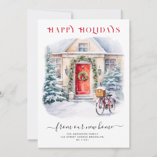 Novo anúncio de mudança de casa nos feriados (Frente)