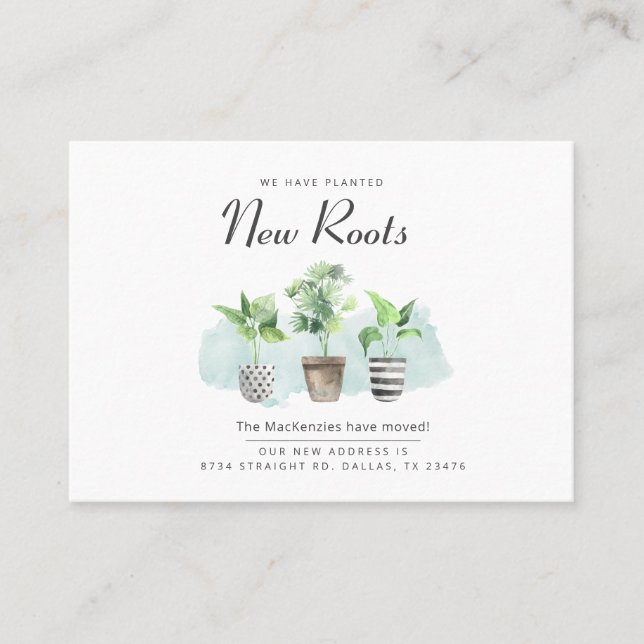 Novo Anúncio de Mudança de Endereço (Frente)