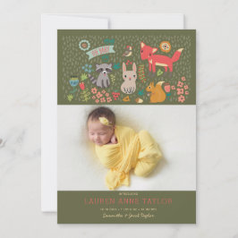 Novo Anúncio de Nascimento de Animais da Floresta