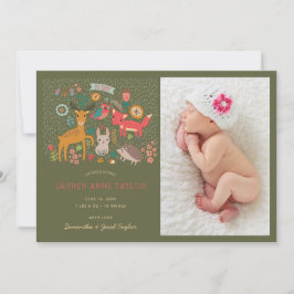 Novo Anúncio de Nascimento de Animais da Floresta