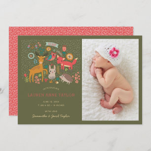 Novo Anúncio de Nascimento de Animais da Floresta