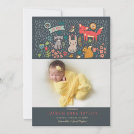 Novo Anúncio de Nascimento de Animais da Floresta