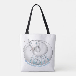 Novo Ball Python Kepers Logotipo Yuki bolsa branco