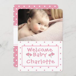 Novo Bebê, Anúncio Fotográfico, Polka-Dot Rosa,