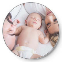 Novo bebê bonito com fotografia de mãe e pai