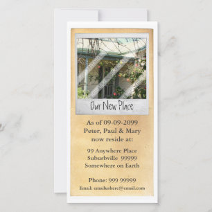 Novo Cartão com fotos de notificação de endereço r