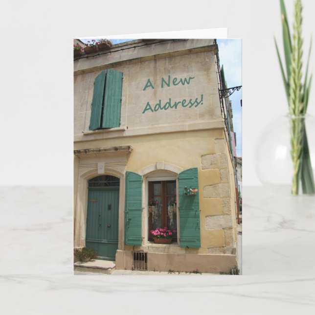 Novo Cartão de Anúncio de Endereço (Frente)