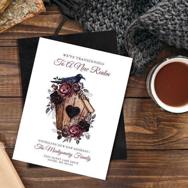 Novo Cartão de Anúncio de Movimentação Floral Góti (Criador carregado)