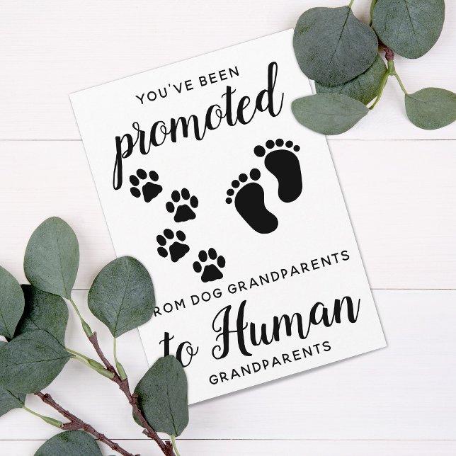 Novo Cartão de Aviso de Gravidez para Avós (Criador carregado)