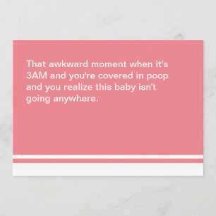 Novo Cartão de Bebê de Momento Incrível - Menina