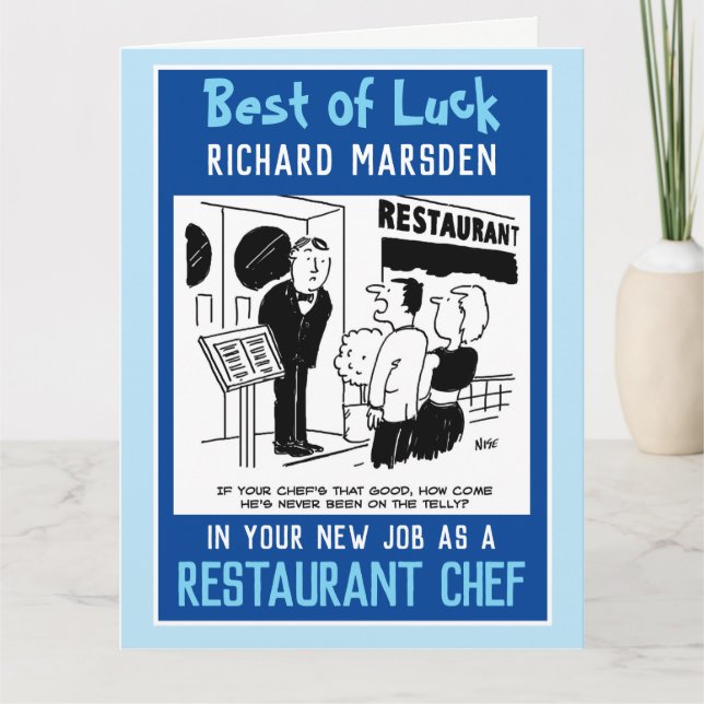 Novo Cartão de Emprego como Chef (Frente)