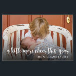 Novo Cartão de Férias de Bebê do Natal Elegante<br><div class="desc">Compartilhe a notícia que você adicionou um pouco mais de alegria este ano com este elegante cartão de Natal fotográfico. Personalize com 1 foto na frente e 3 fotos na parte de trás, juntamente com toda a informação de parto do seu bebê. Visite a minha coleção de cartões de Natal...</div>