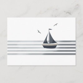 Novo cartão de identidade do casamento costeiro na