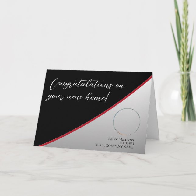 Novo Cartão de Nota Comercial de Fotografia do Est (Frente)