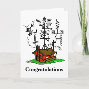 Novo Cartão de Saudação Rádio Home Ham Personalize