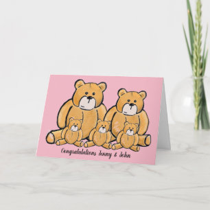 Novo cartão de urso para bebê