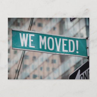 Novo Cartão Postal de Mudança de Endereço