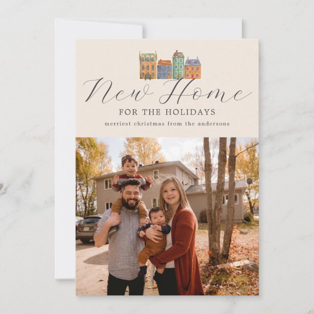 Novo Cartões de fotos Doméstico Com Desenho De Edi (Frente)