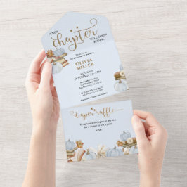 Novo Chá de fraldas de tema do livro de capítulo