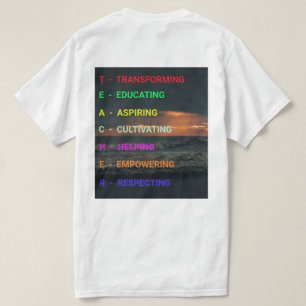 NOVO & Chic! T-Shirts de Professores do Elegance E