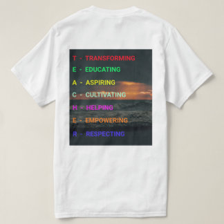 NOVO & Chic! T-Shirts de Professores do Elegance E