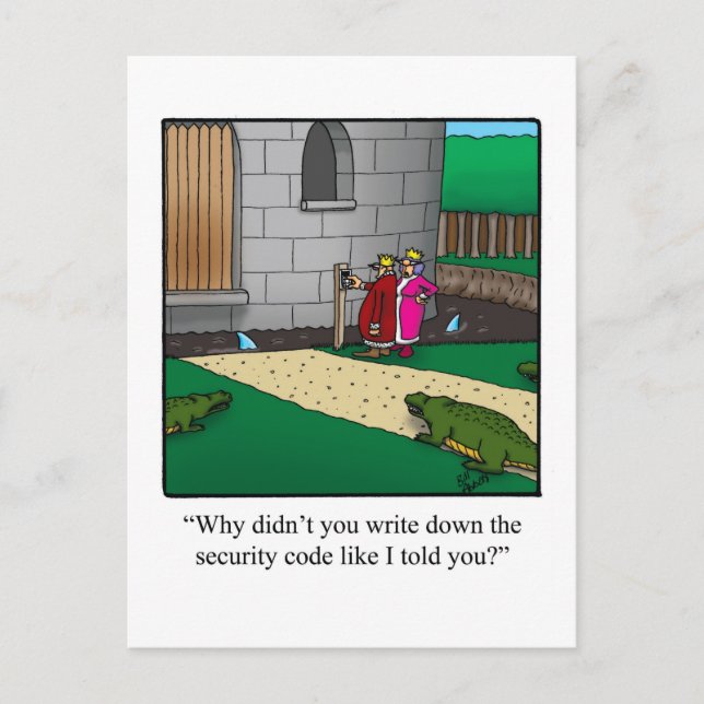 Novo Código de Segurança do Castelo do Cartão Post (Frente)