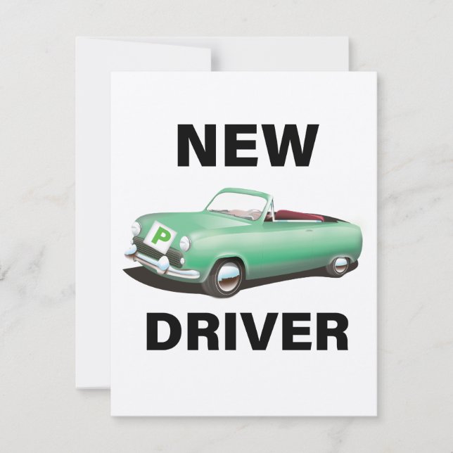 Novo condutor de automóvel provisório (Frente)