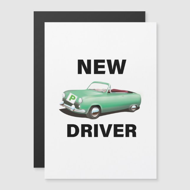 Novo condutor de carro provisório (Frente/Verso)