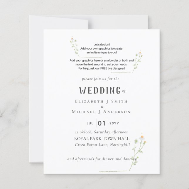 NOVO! CONVITE DE CASAMENTO PRÓPRIO - Orçamento de  (Frente)