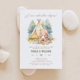 Novo convite para Chá Feliz Camper Baby Boy