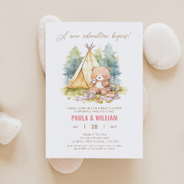 Novo convite para Chá Feliz Camper Baby Girl