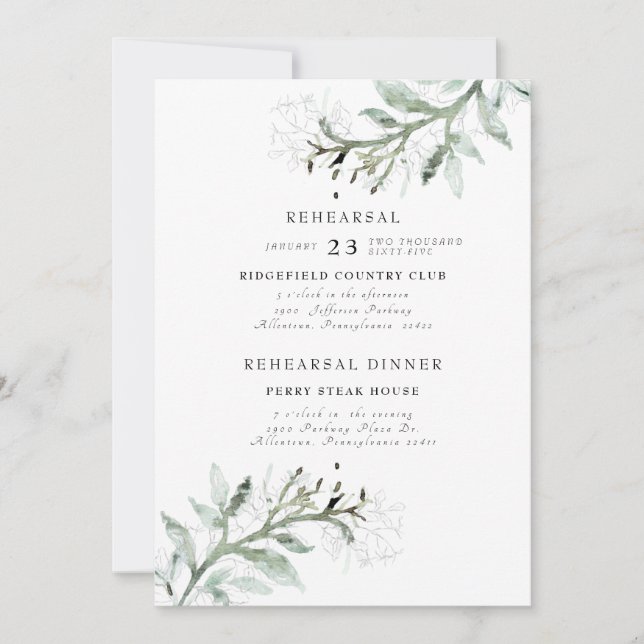 Novo Convite para ensaio em aquarela (Frente)