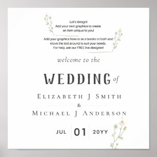 NOVO! DESIGN PRÓPRIO BEM-VINDO DO POSTER DO CASAME