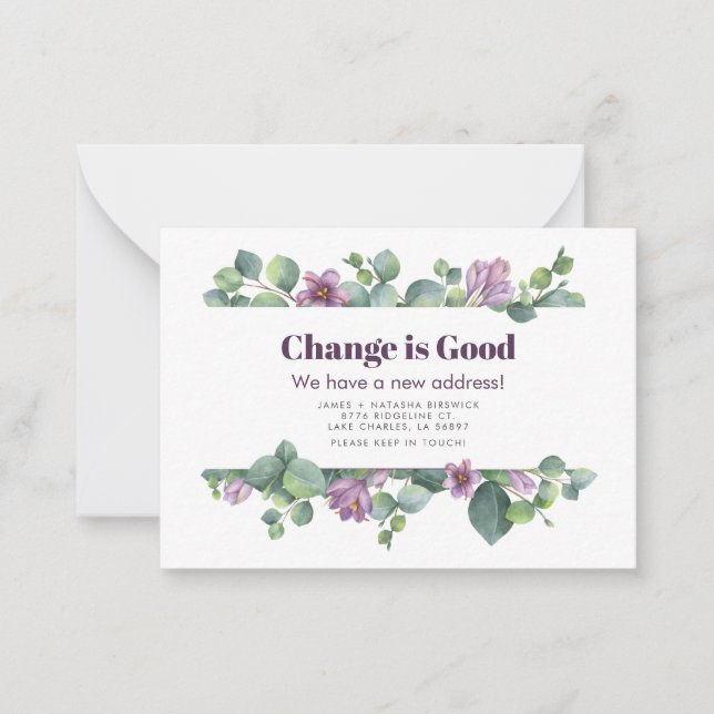 Novo Endereço do Orçamento Anúncio de Movimentação (Frente)