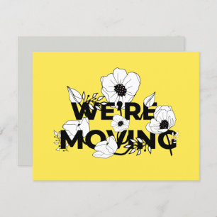 Novo Endereço Floral Anúncio de mudança