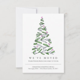 Novo Endereço Movendo o Anúncio no Natal