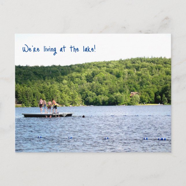 Novo endereço no anúncio de movimento do lago (Frente)