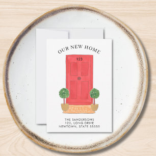 Novo Endereço Porta Vermelha Móvel Anúncio Minipla