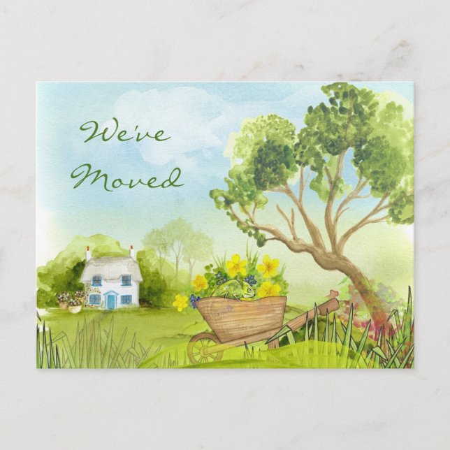 Novo endereço que movemos cartão postal (Frente)