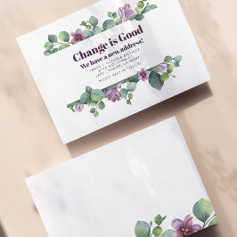 Novo endereço residencial Anúncio de movimento do 