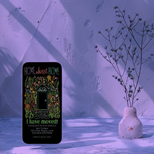 Novo endereço residencial Cartão sem árvore de por