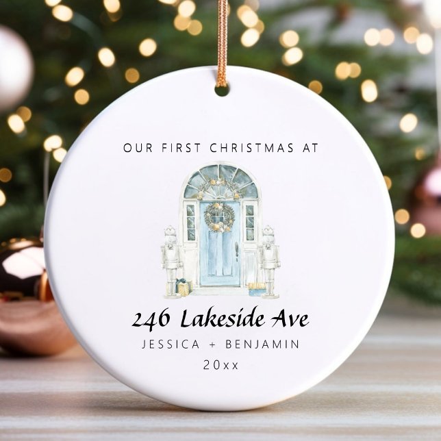 Novo Enfeites de natal pessoal (Personalized New Home Christmas Ornament)