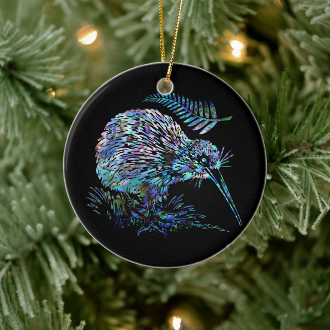 NOVO ENFEITES DE NATAL ZEALAND KIWI PAUA (Árvore)