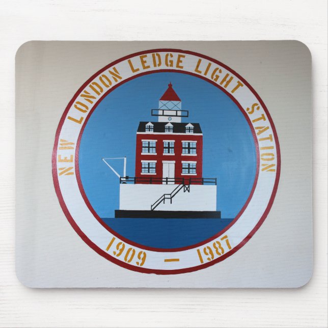 Novo farol de Londres, Connecticut Mousepad (Frente)
